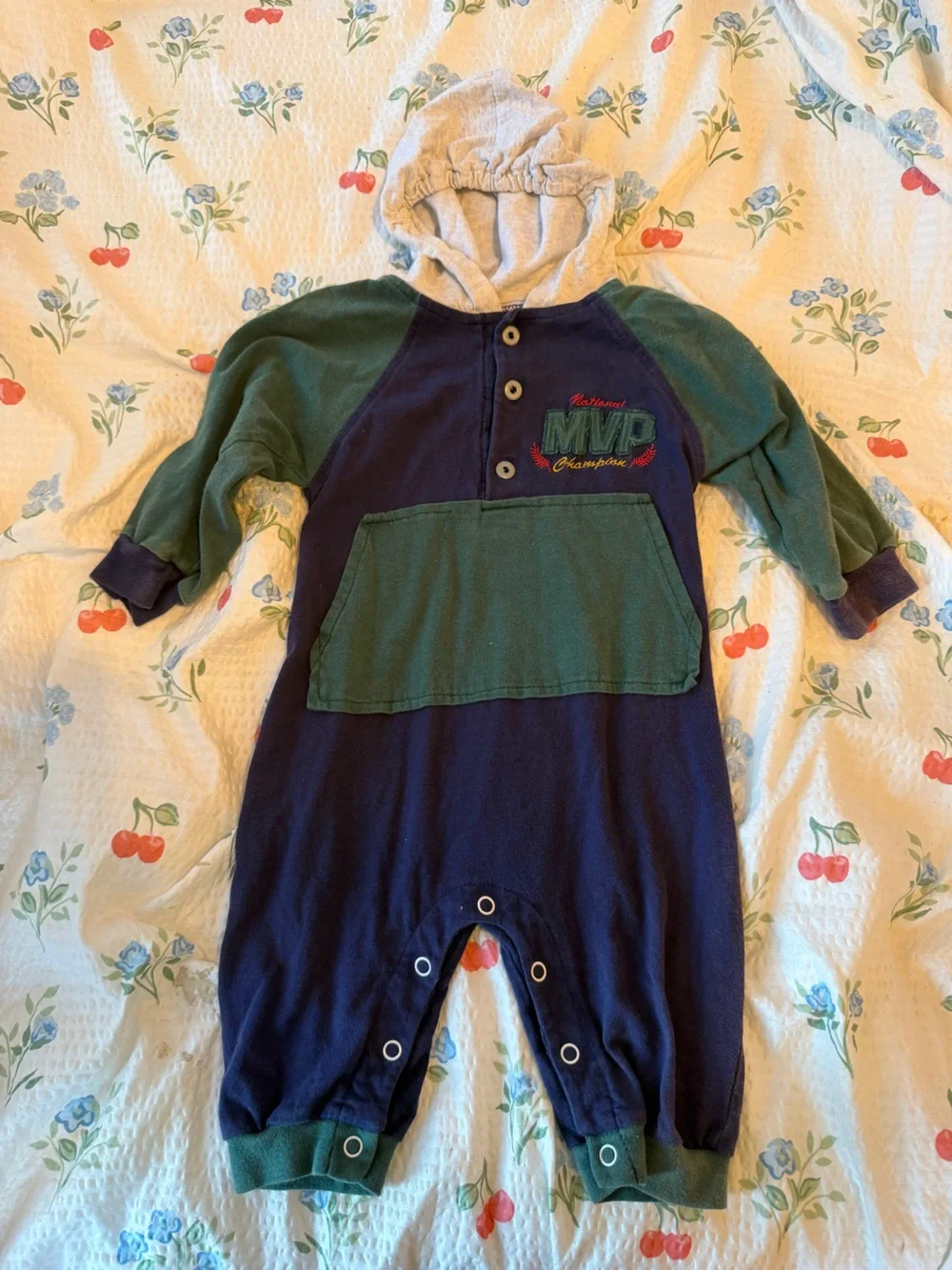 Vintage Romper with hoodie